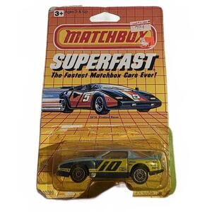 Vtg 1990 Matchbox Superfast Pontiac Firebird Racer Diecast Car